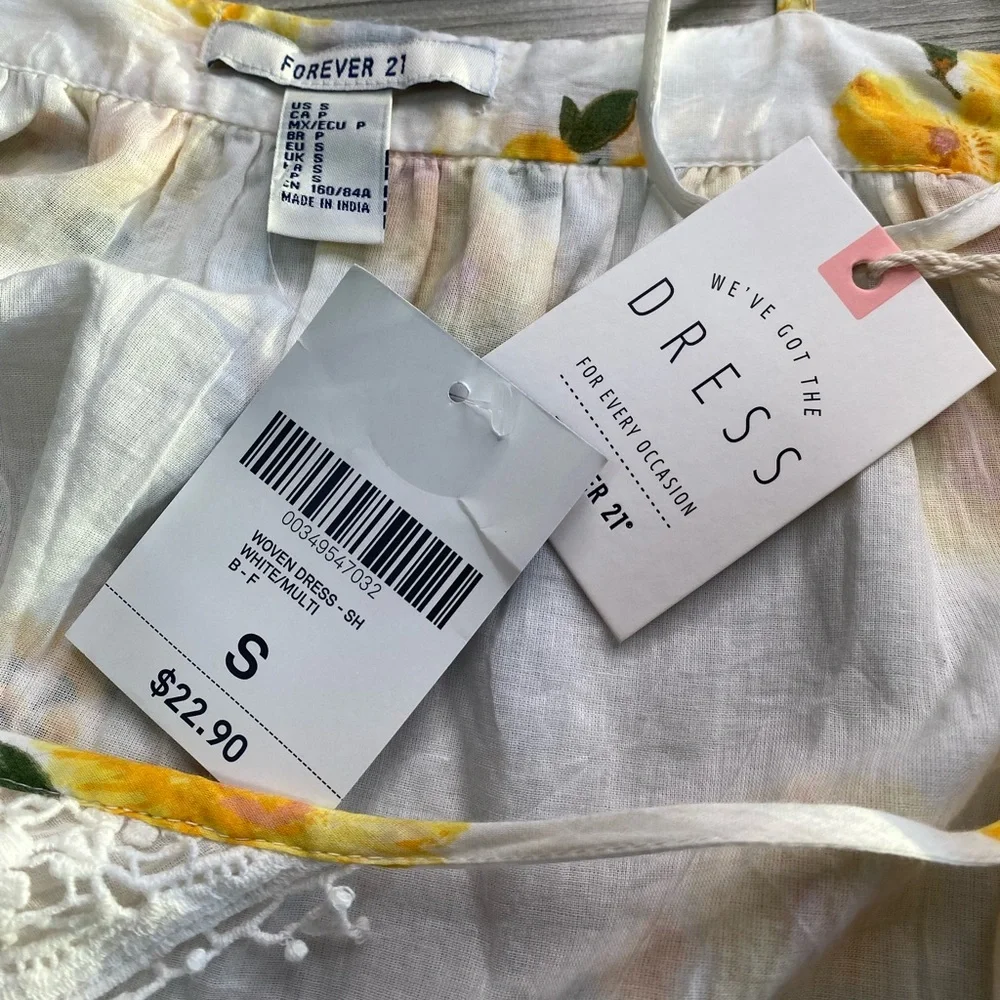 NWT Women’s Forever 21 Floral Babydoll Dress Size S - Picture 7 of 7